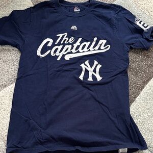 Majestic Navy Blue 'The Captain' Tee
